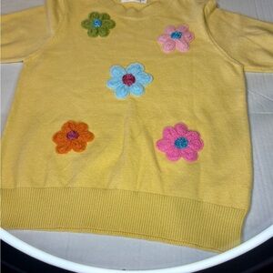 Mod boutique Floral Yellow Sweater size L
